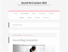 Tablet Screenshot of davidmccrackenseo.com